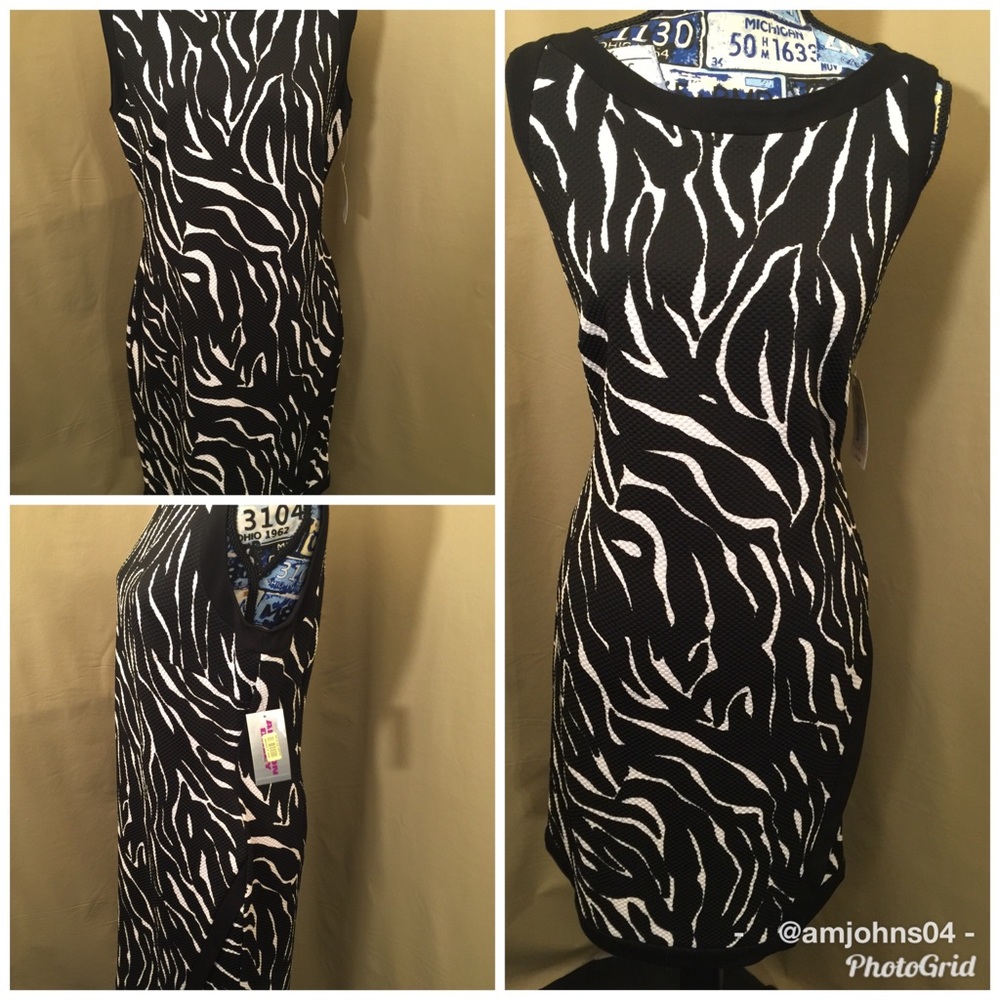 ALLISON DALEY ZEBRA PRINT DRESS